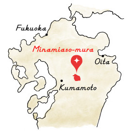 南阿蘇村の地図